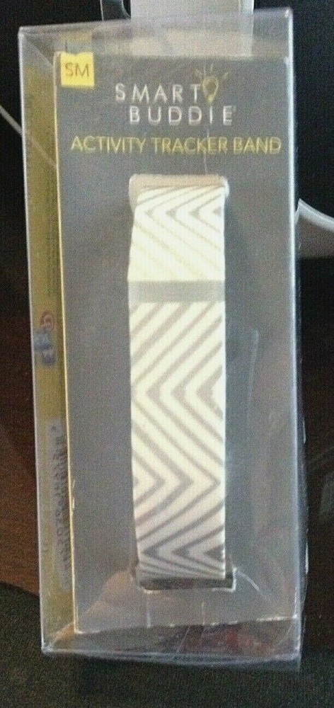 Smart Buddie Activity Tracker Replacement Band FitBit Flex - Silver/White Small