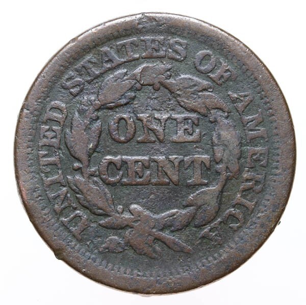 1852 Coronet Head Cent