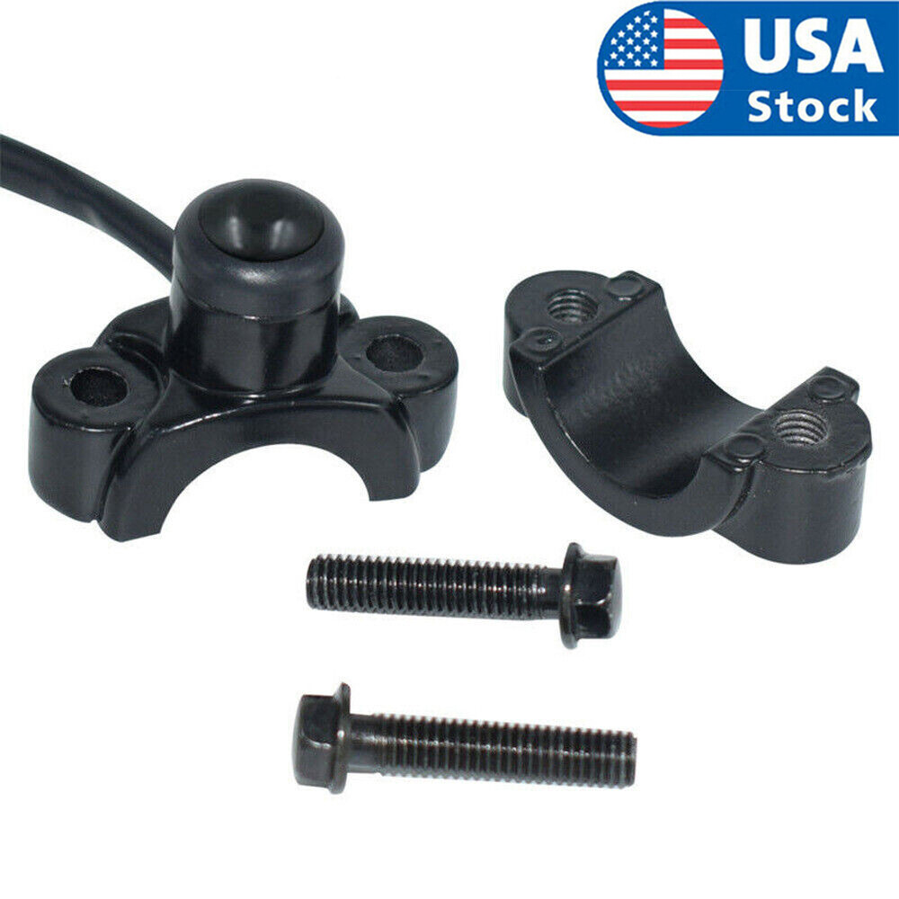 Universal 7/8" Motorcycle Handlebar ON OFF Switch Button Headlight Kill Switches