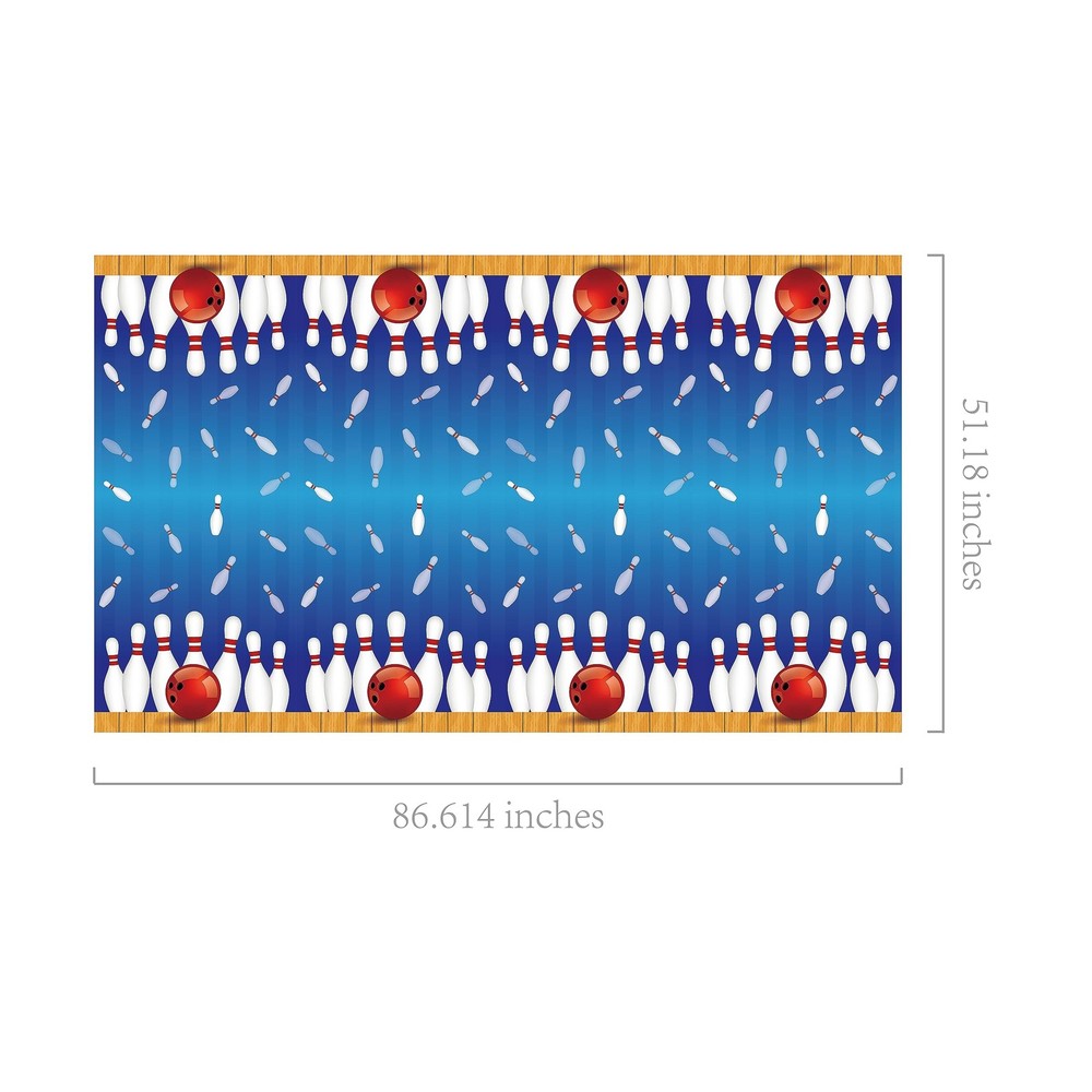 3 Pcs Bowling Tablecloth Plastic Table Covers Bowling Tablecloth Disposable T...