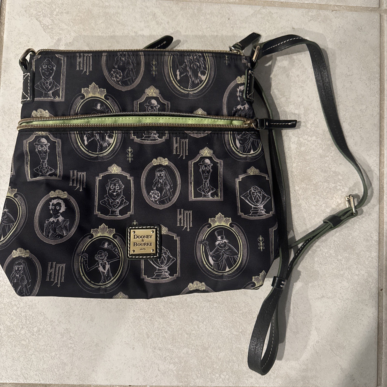 Dooney & Bourke Disney Haunted Mansion Portraits Crossbody Bag Purse *READ*