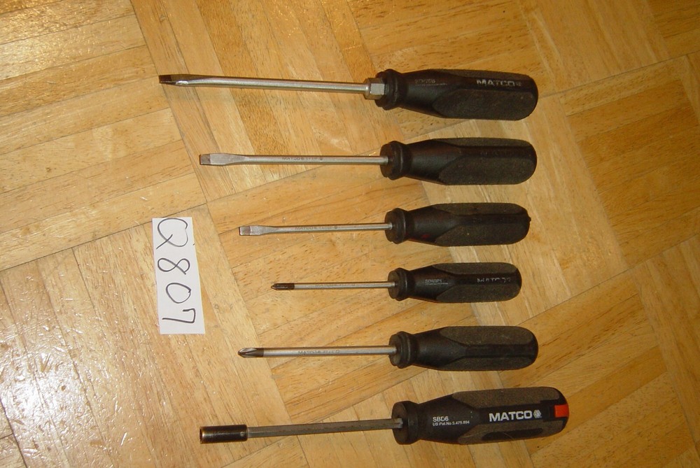 MATCO TOOLS 6 PIECE SCREWDRIVER & BIT DRIVER SET