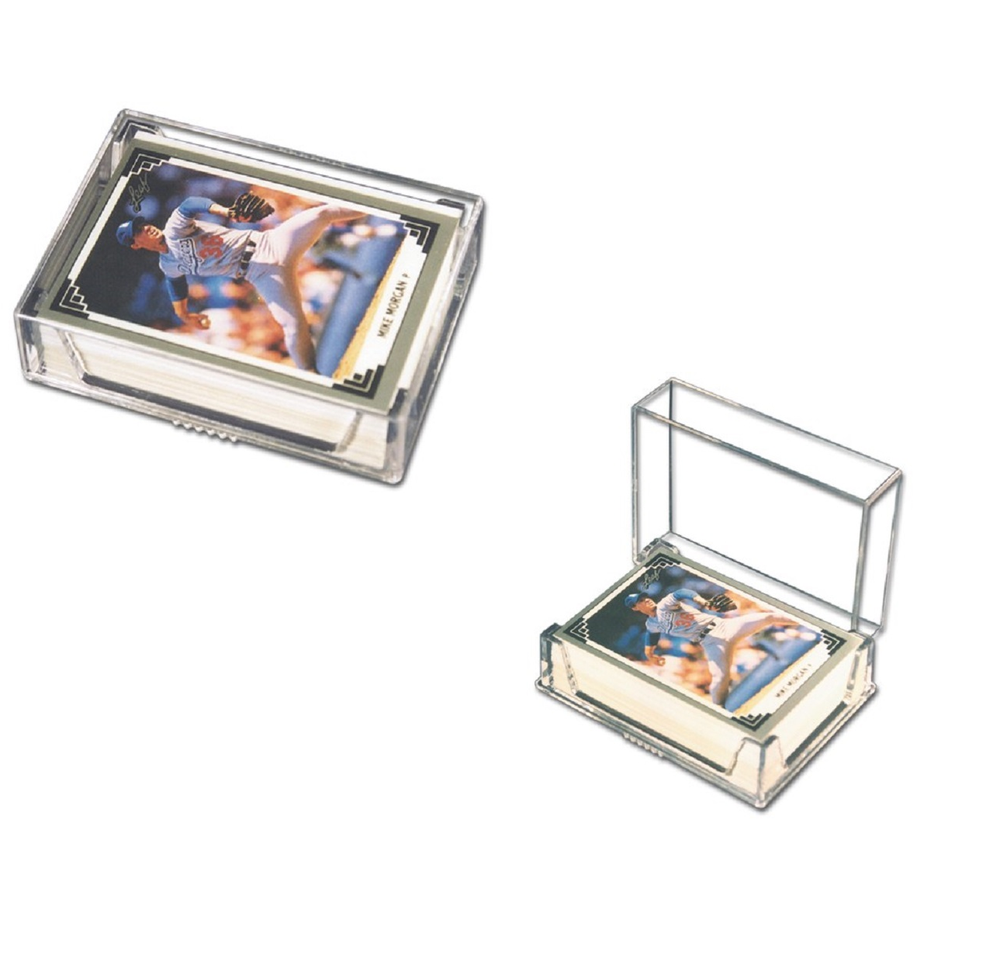 (6 Boxes) Pro-Mold 2 Piece Plastic Card Storage Box (50 Ct Size) Slider Box