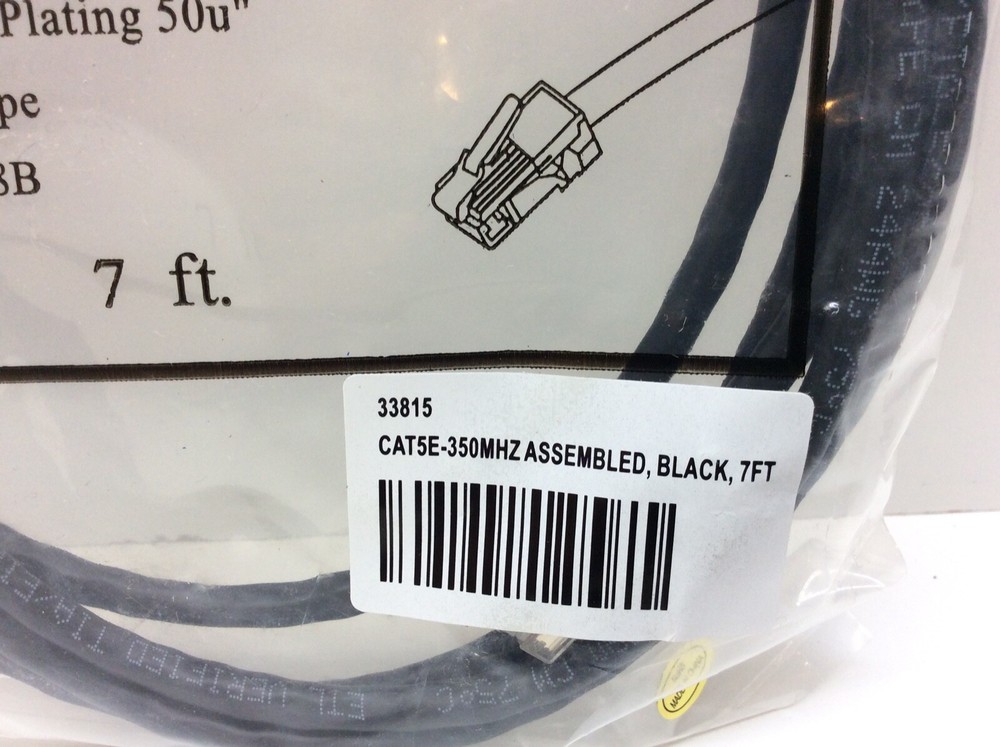 2 - CABLExpress Cables 7ft Cat5e 350MHz Assembled Patch Cable Black