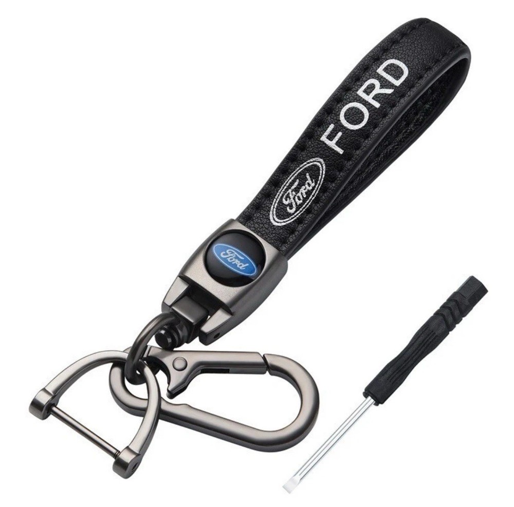 Ford Keychain Real Leather
