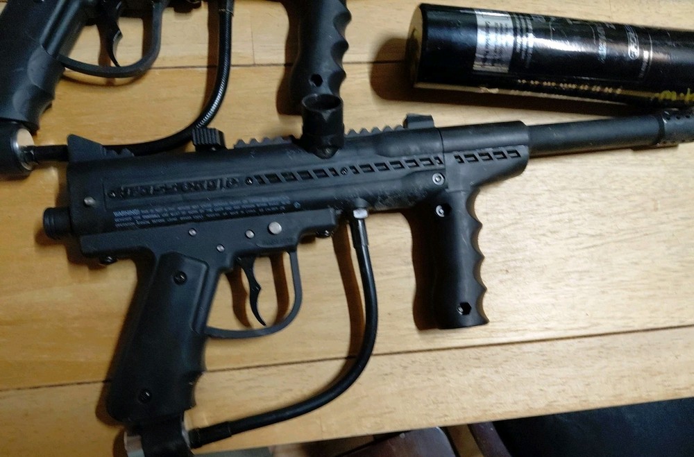 2 Brass Eagle Paintball Guns With Extras