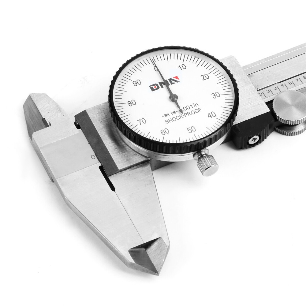 6" Hardened Stainless Depth Step Measurement Sliding Scale Dial Scale Caliper
