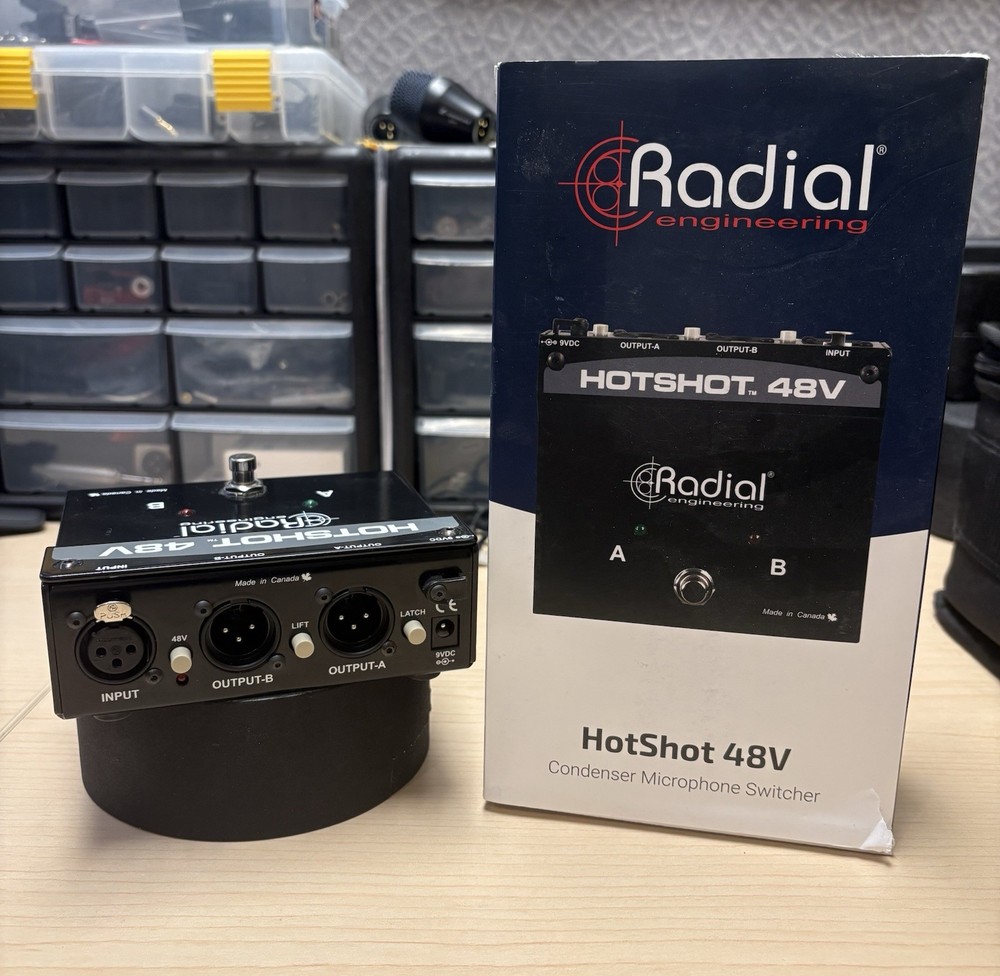 Radial HOTSHOT48V Condenser Microphone Switcher