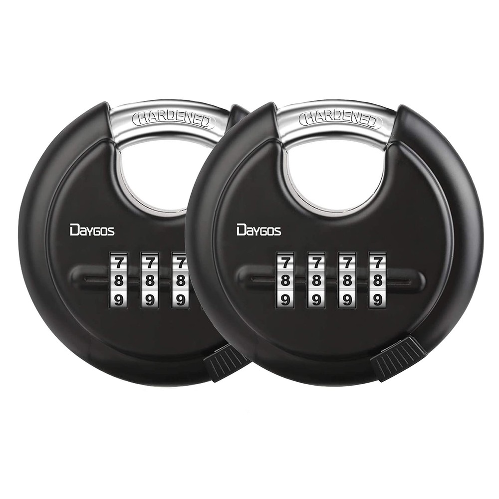 Combination Disc Padlocks For Outdoor Heavy Duty 4 Digit Code Lock Combo Discus