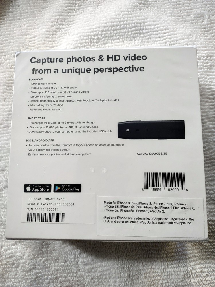 POGO CAM Wearable Camera SEALED