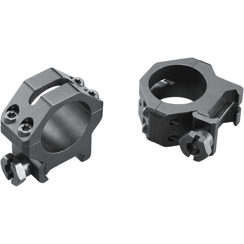Weaver Classic 4Hole Skeleton Rings Matte Black 1" Medium Clamshell Pack