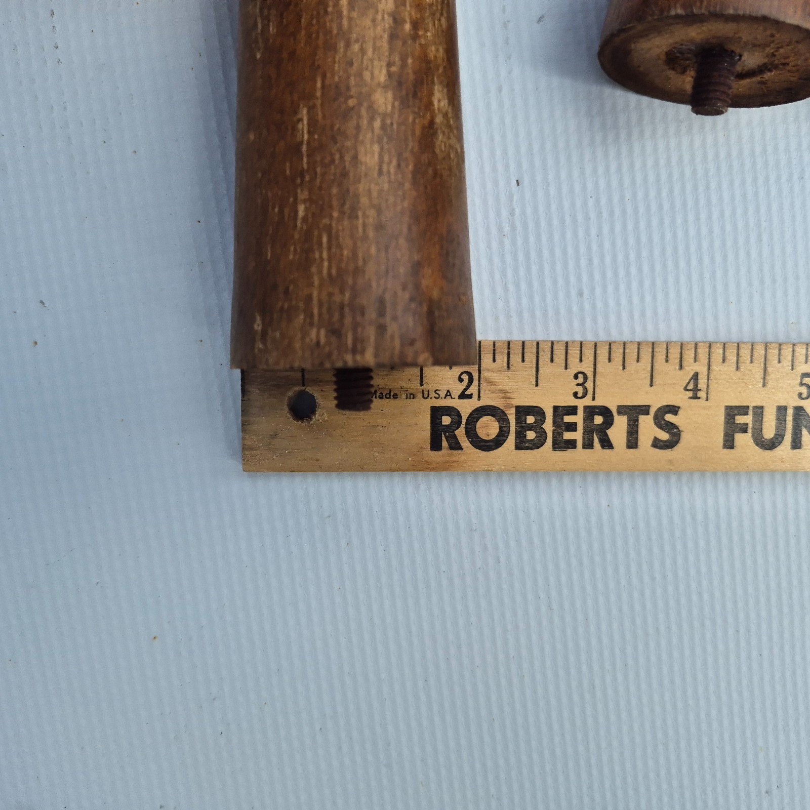 4 Mid Century Modern 12 1/2 Inch Table Legs Tapered, Wood Turned 1950s - 60s