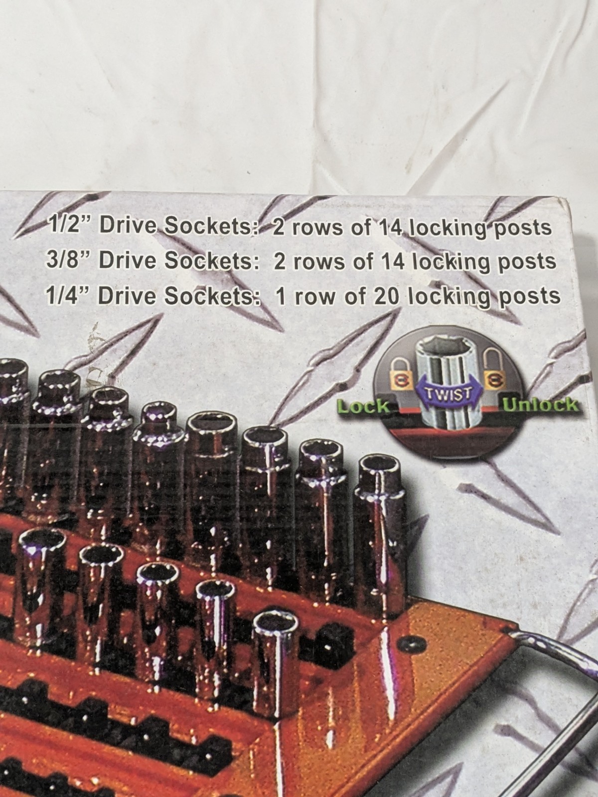 Mechanic's Time Saver 76 Pc Capacity Locking Socket Organizer Tray MTS-LASTRAY