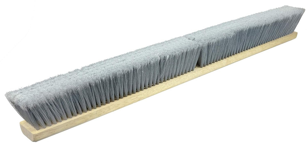36" Fine Sweep Floor Brush, Flagged Silver Polystyrene Fill, Includes Brace