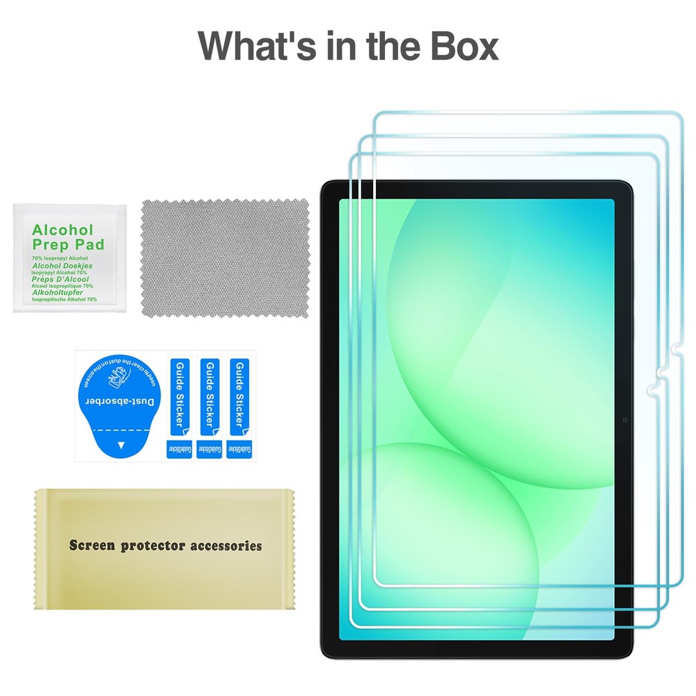 ProCase 3 Pack Screen Protector for Galaxy Tab 3 Pack, 11 inch A9+