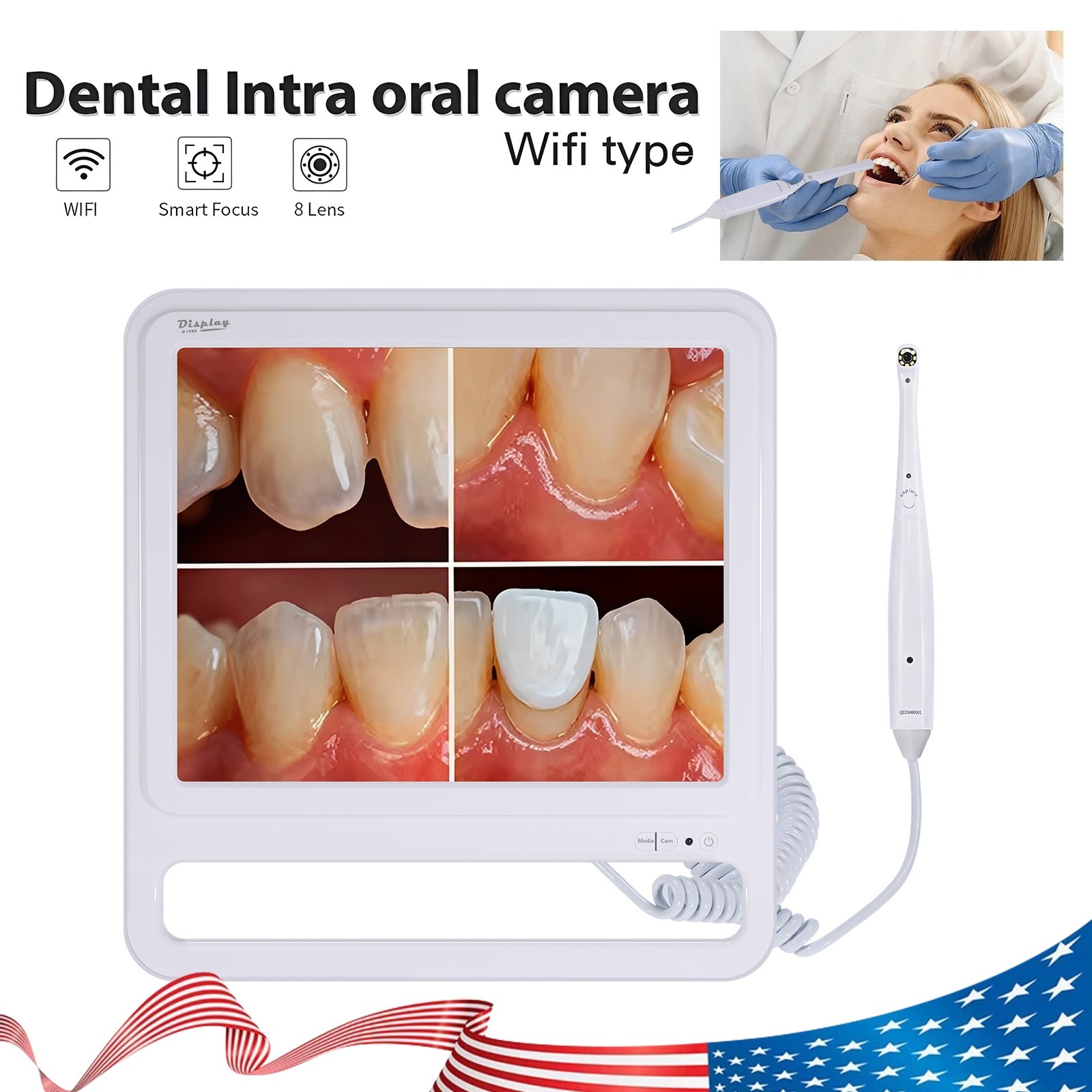 Endoscope Digital Viewer Intraoral Camera for Dental Chair Wifi Monitor