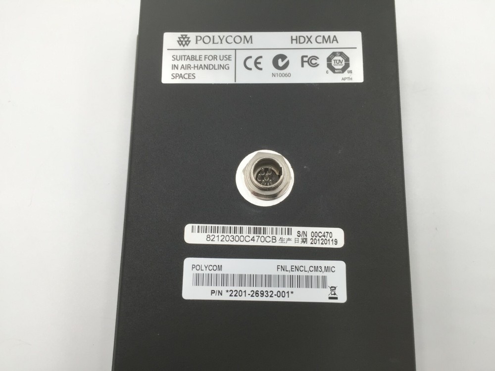 GENUINE Polycom 2201-26932-001 HDX CMA Ceiling Microphone -WHITE