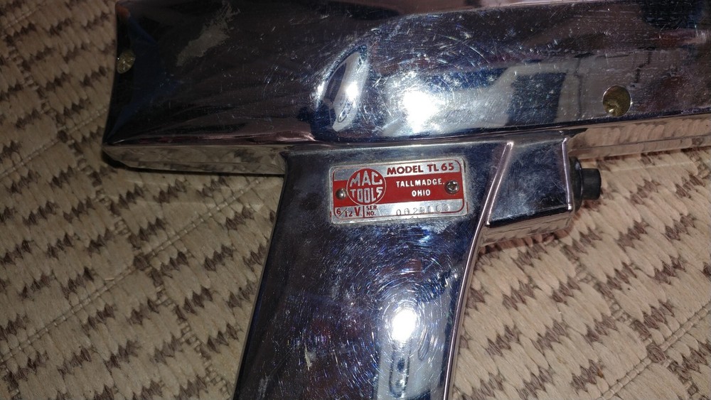 Vintage Mac Tools Chrome Ignition Timing Light Model TL 65