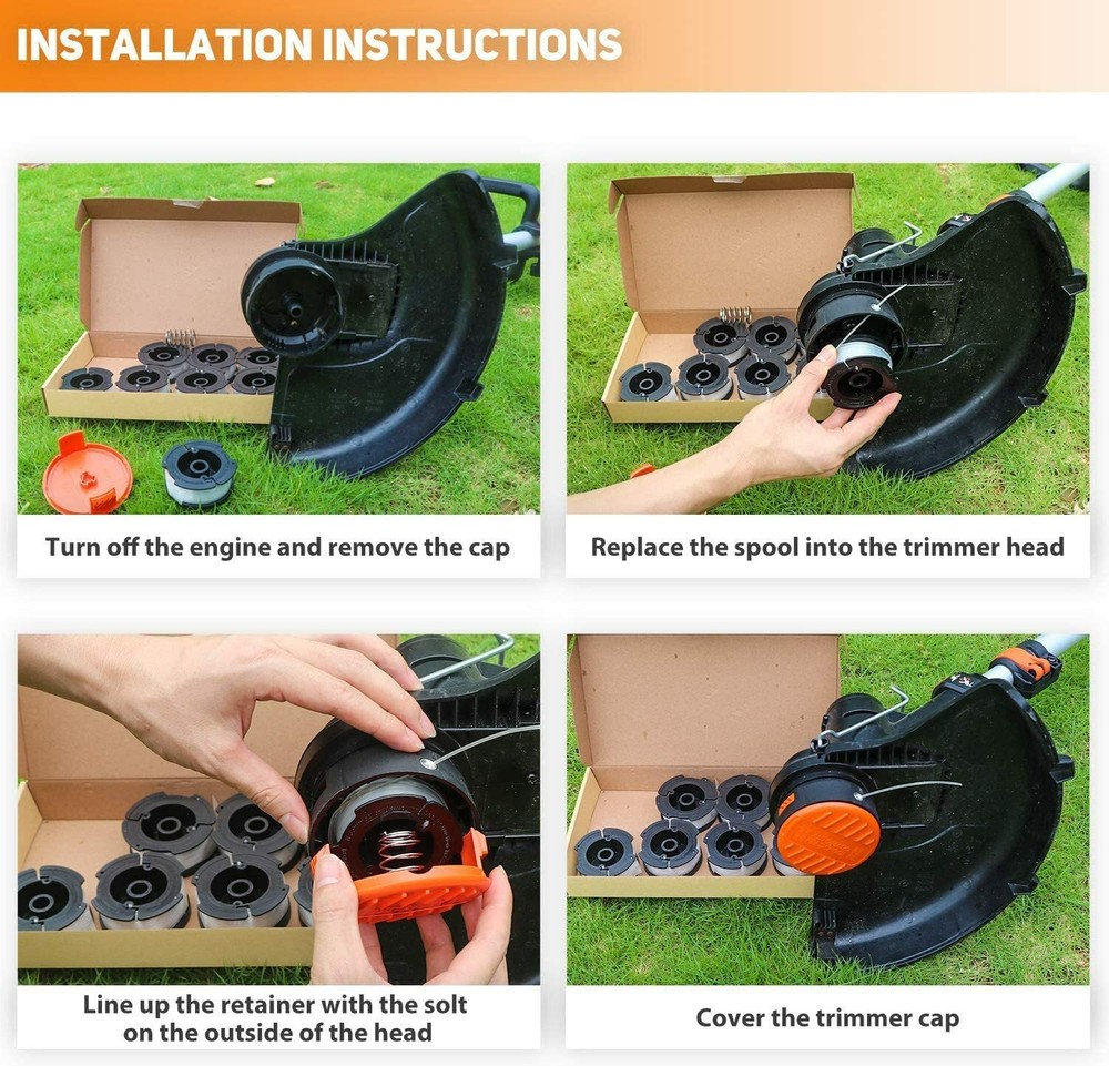 Weed Eater Wacker String 0.065 Trimmer line Spool,Autofeed Black and Decker