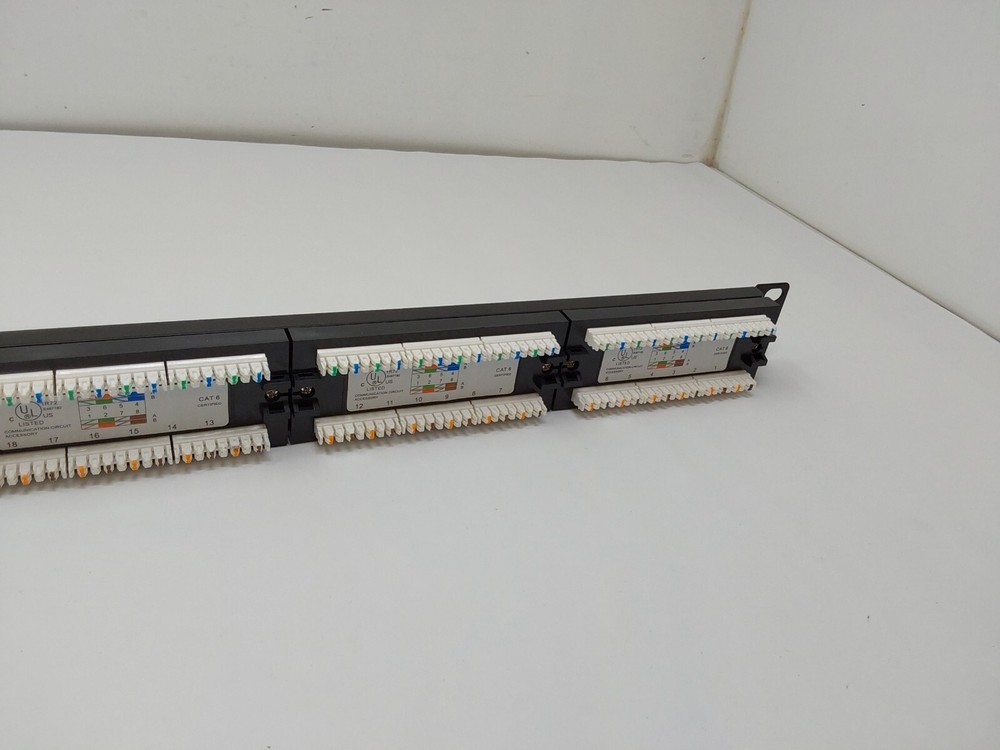 W Box Cat6 24-Port Network Patch Panel IDC Terminal block 110 & Krone 0E-C6PP24