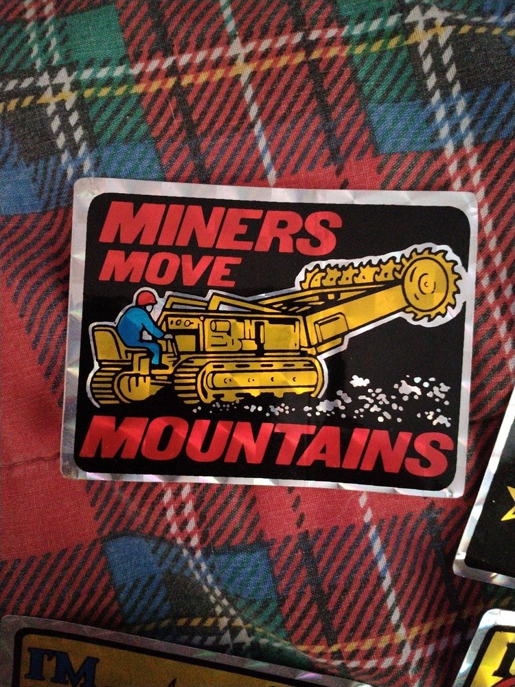 5 Vintage Coal Mining Stickers