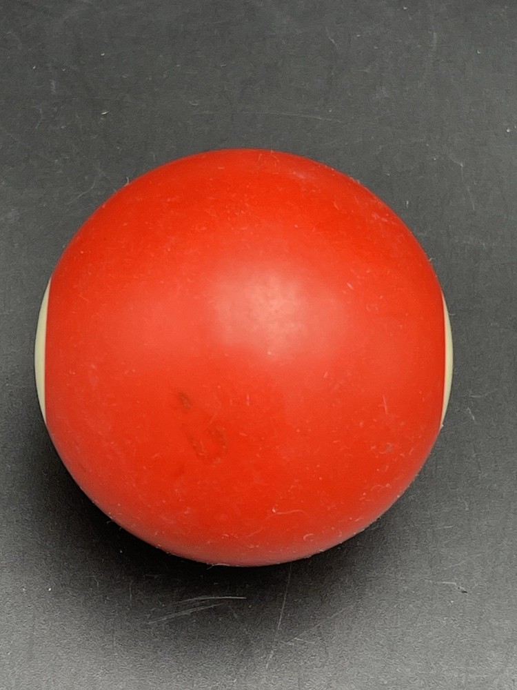 Vintage 2 1/4" Billiard Ball Pool Ball Replacement Ball Solid #3 Red