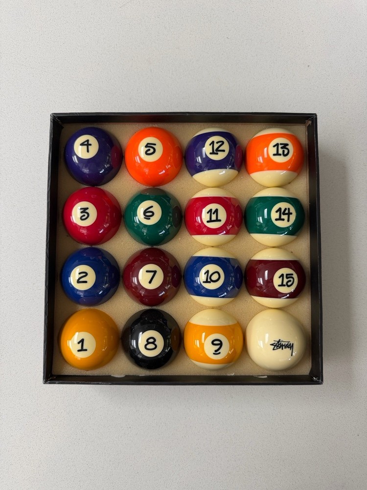 Stussy Billiard Pool Balls Japerbees