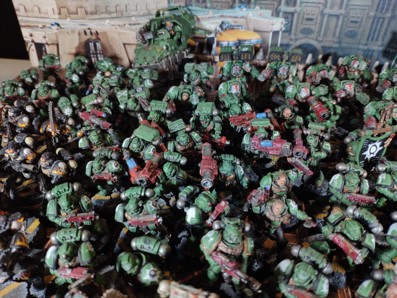Space marine army Aurora chapter warhammer40k PAINTED