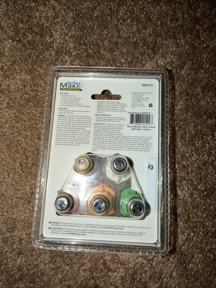 SurfaceMaxx Pro High-Pressure Spray Tips (5 Pack)