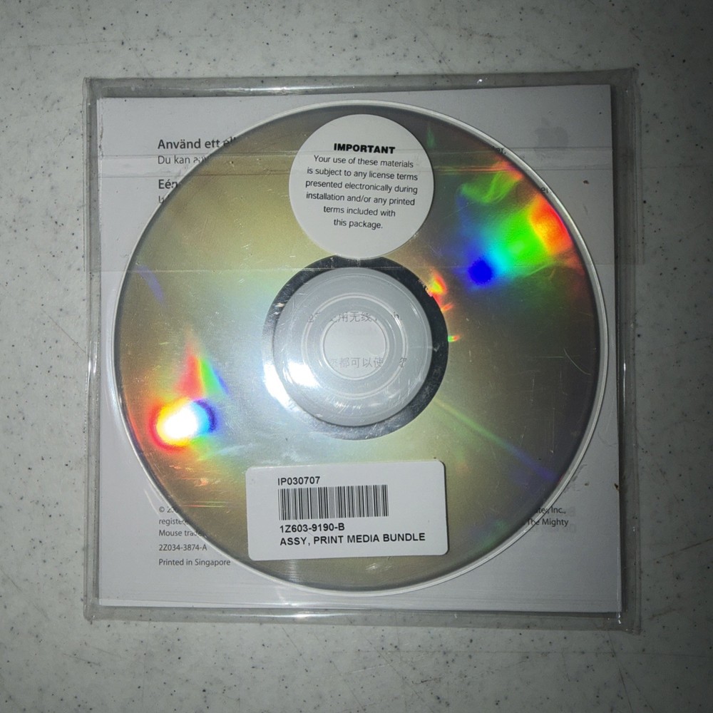 Apple Software CD - Mighty Mouse Software Install V 1.3 - New Sealed - Li20