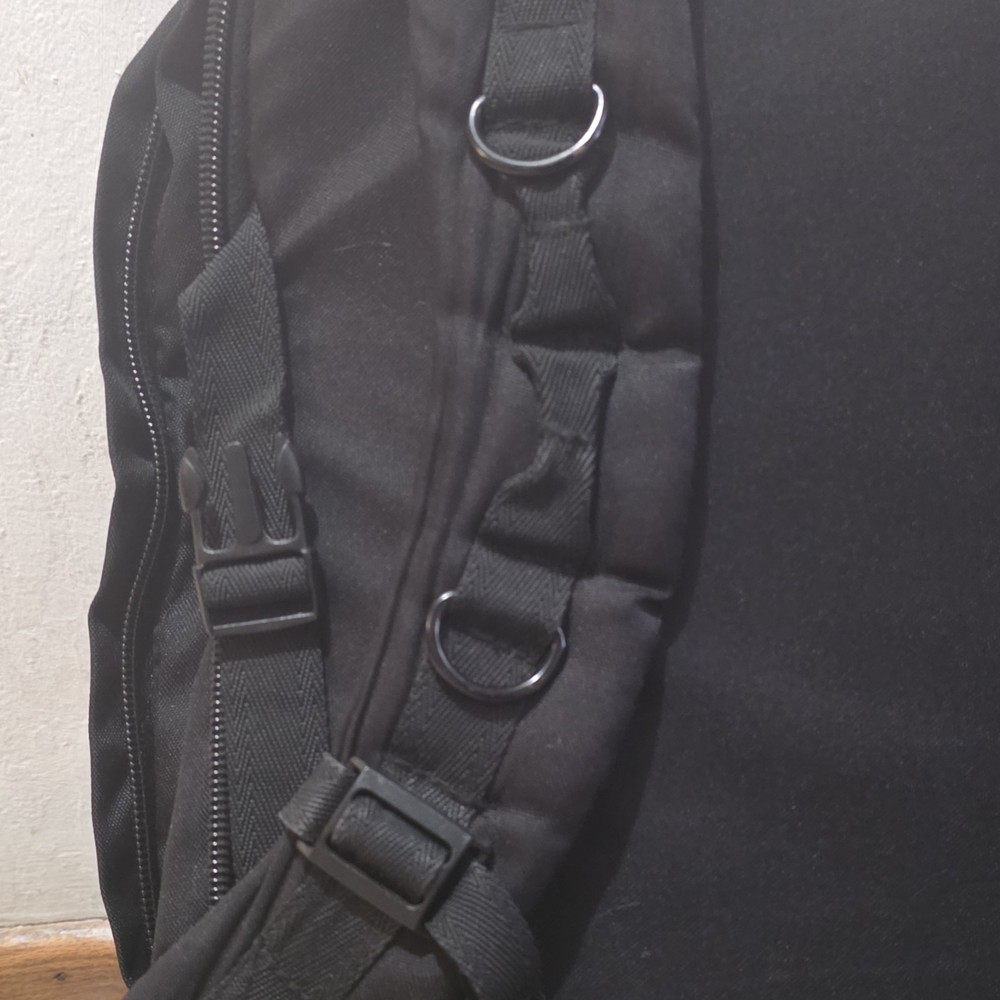 S.O.C Black Tactical Backpack MOLLE Webbing External Pockets Adjustable Straps