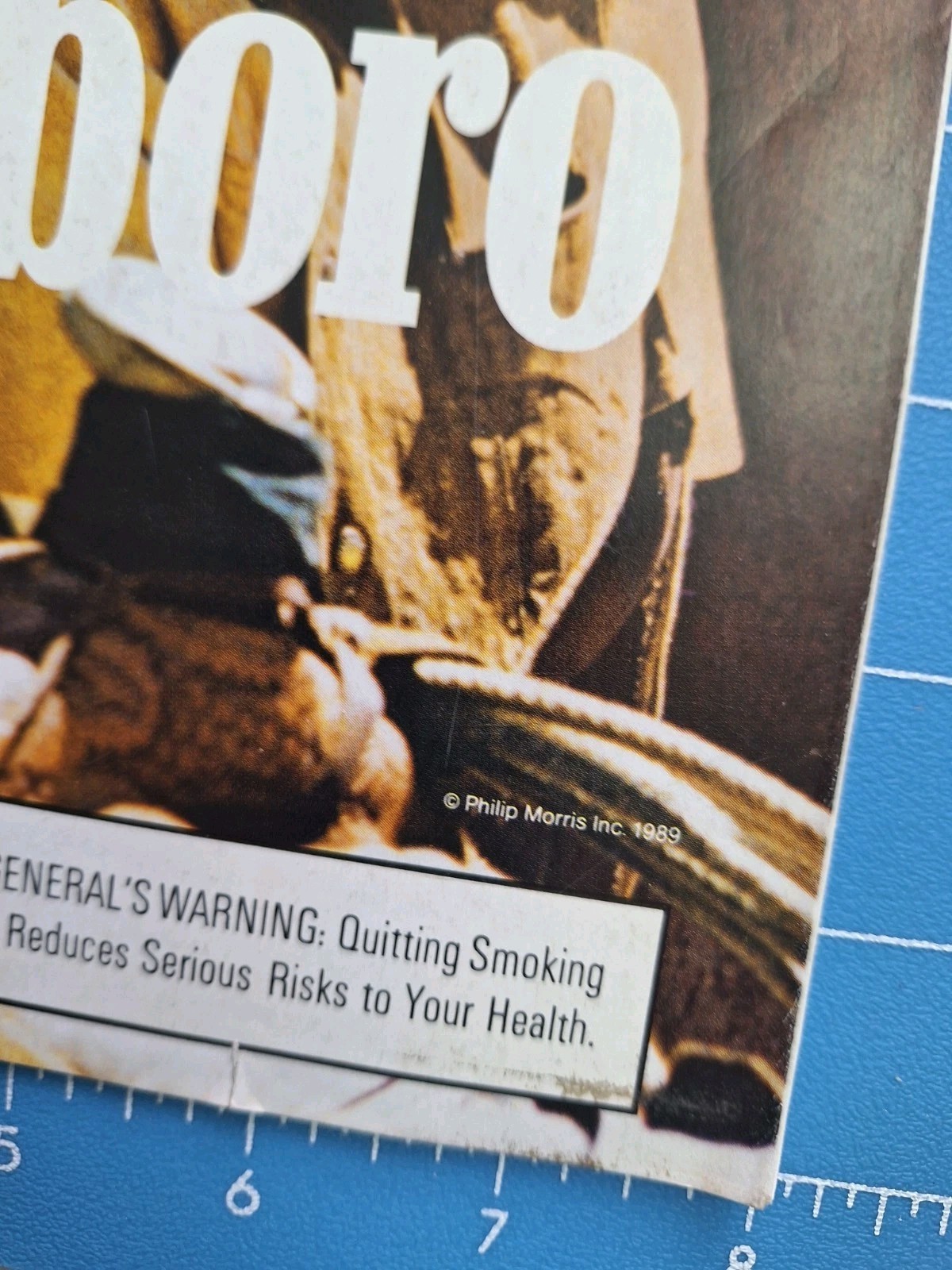 MALBORO MAN Cigarette 1980's Print Ad