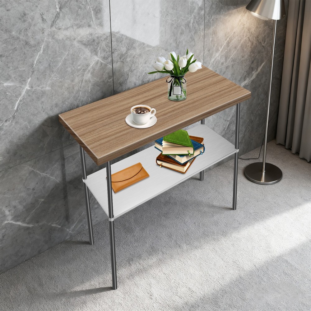 Work Table Under Shelf Stainless Steel Adjustable Lower Shelf for DuraSteel