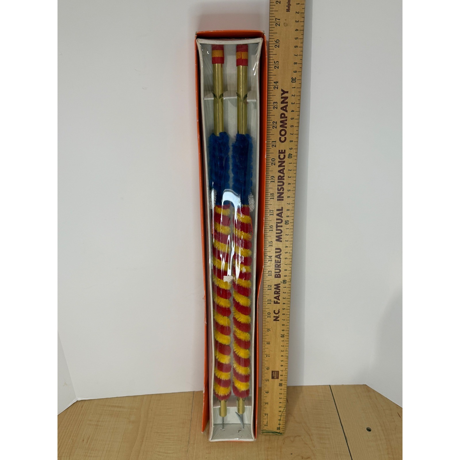 Vintage Professional Banderillas Matador Spears Pair Boxed Bullfighting Sharp