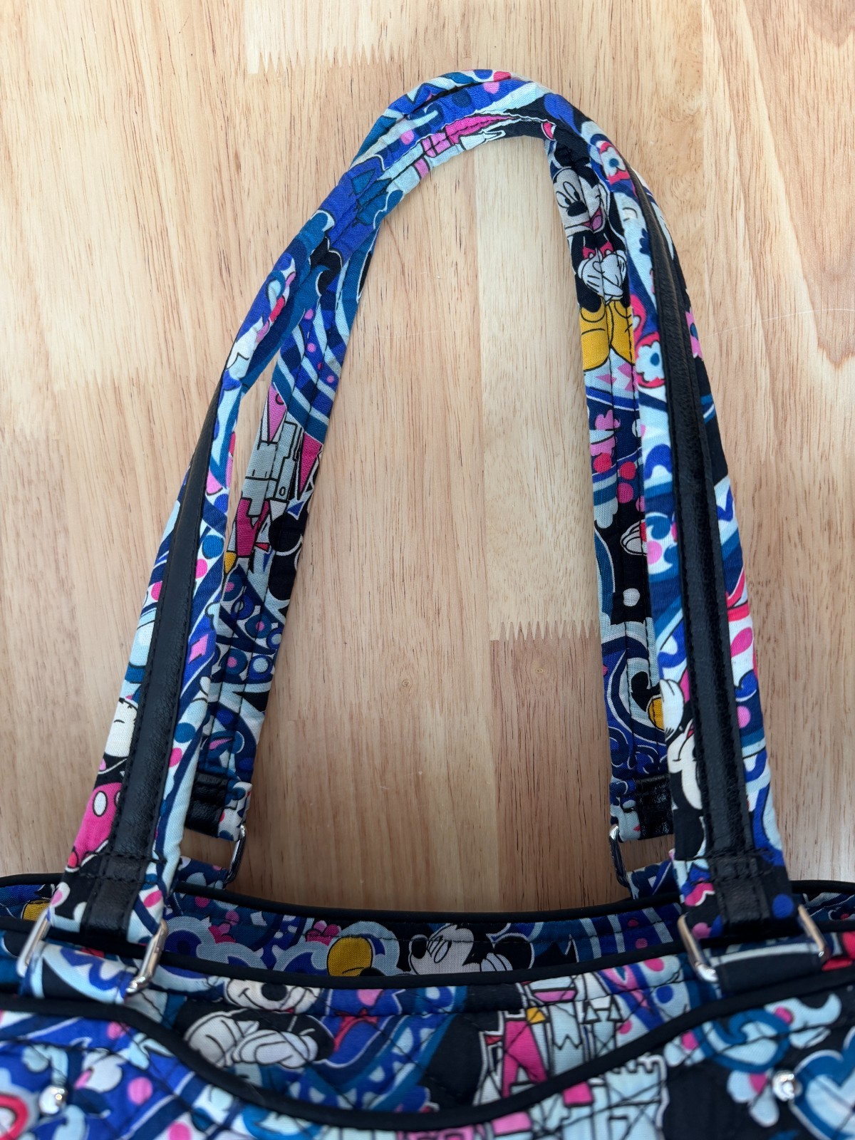 Vera Bradley Iconic Glenna Satchel Bag Disney Castle Mickey's Whimsical Paisley