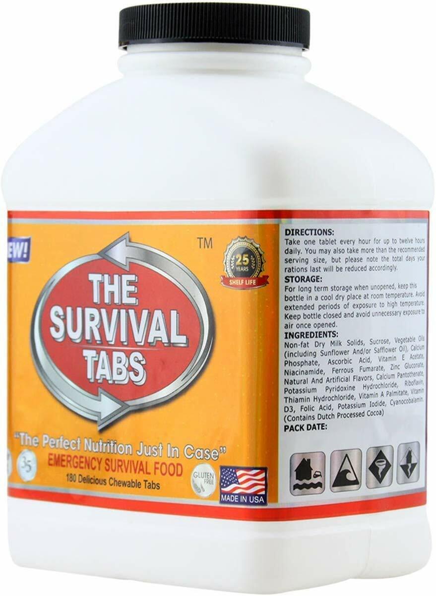Survival Tabs Supplies Emergency Food Ration Survival Food Kit 4 Months Food