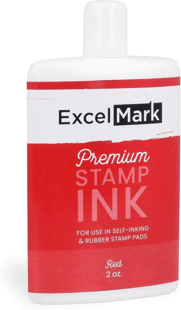 Self Inking Stamp Refill Ink - 2 oz. - Red Ink