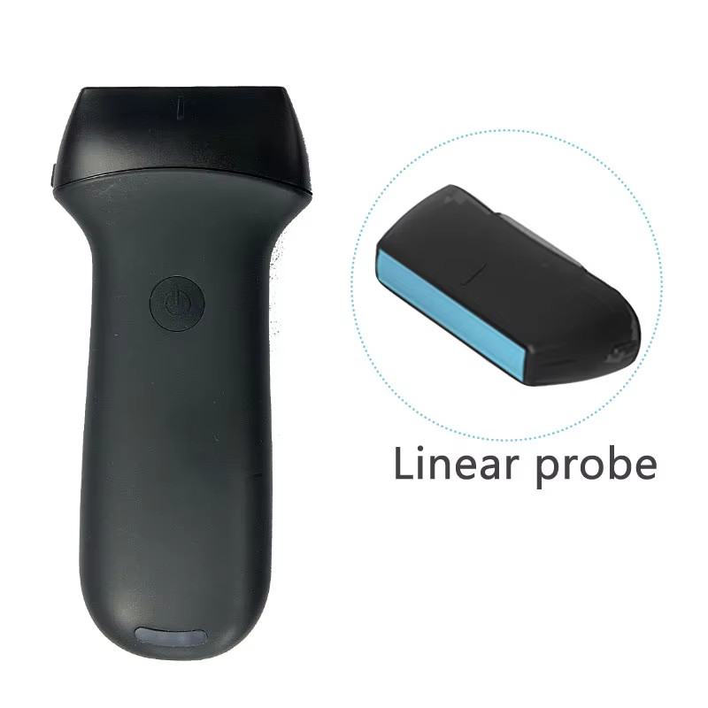 Swappable wireless probe color Doppler ultrasound linear and convex array