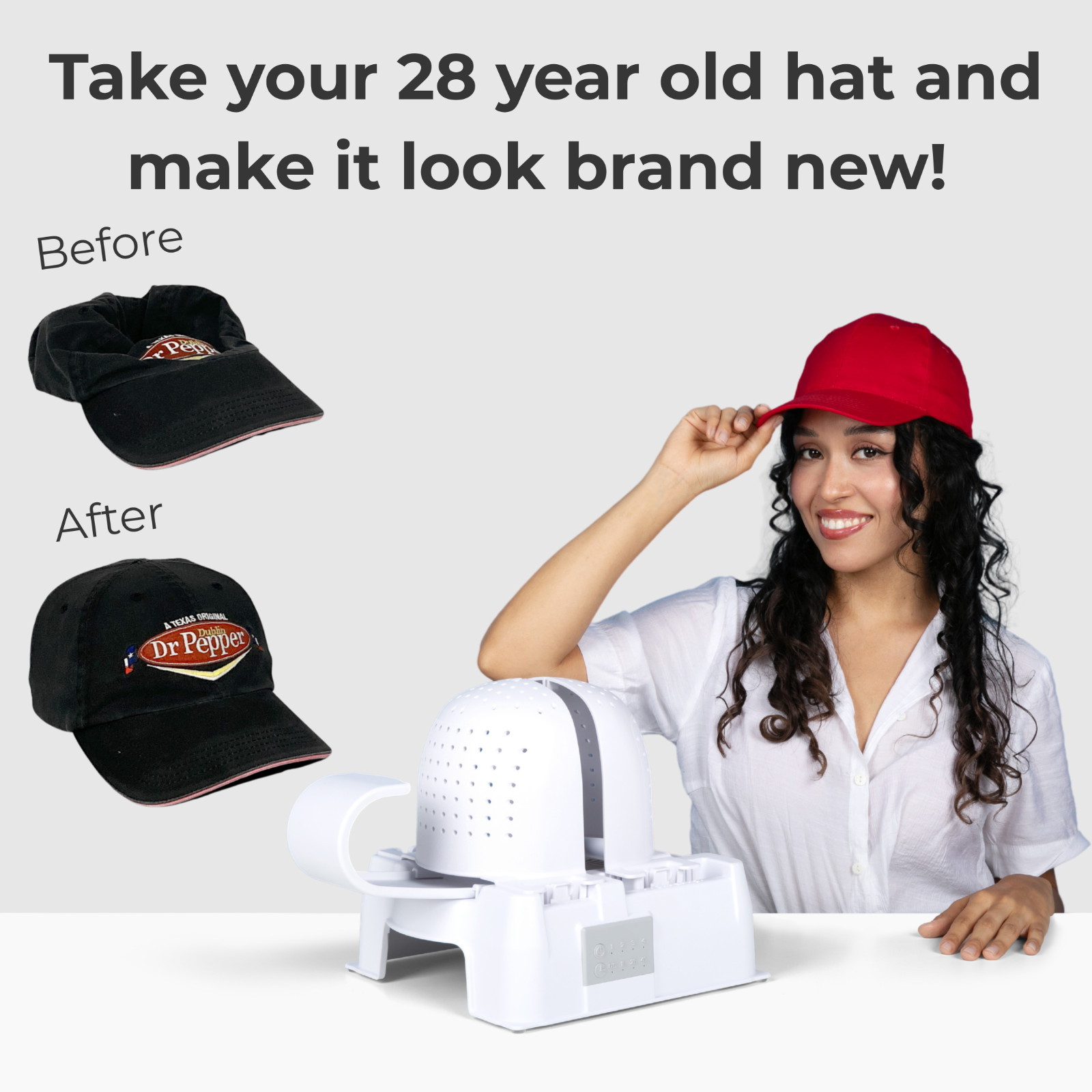 Danyco Hat Shaper Machine with Stiffening Spray – Adjustable Hat Care Machine