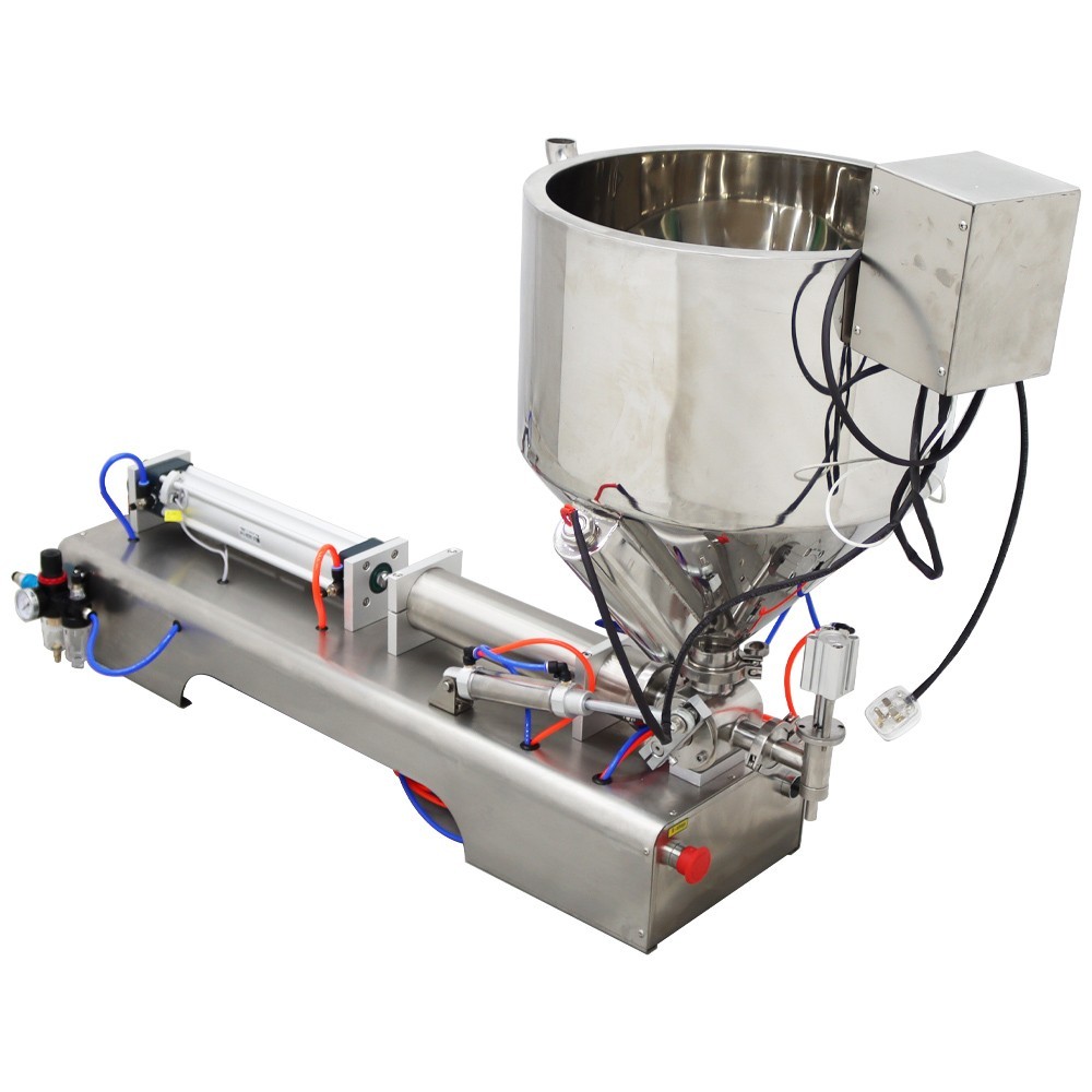 Pneumatic Stainless Paste Liquid Heating Filling Machine Single Nozzle100-1000ml