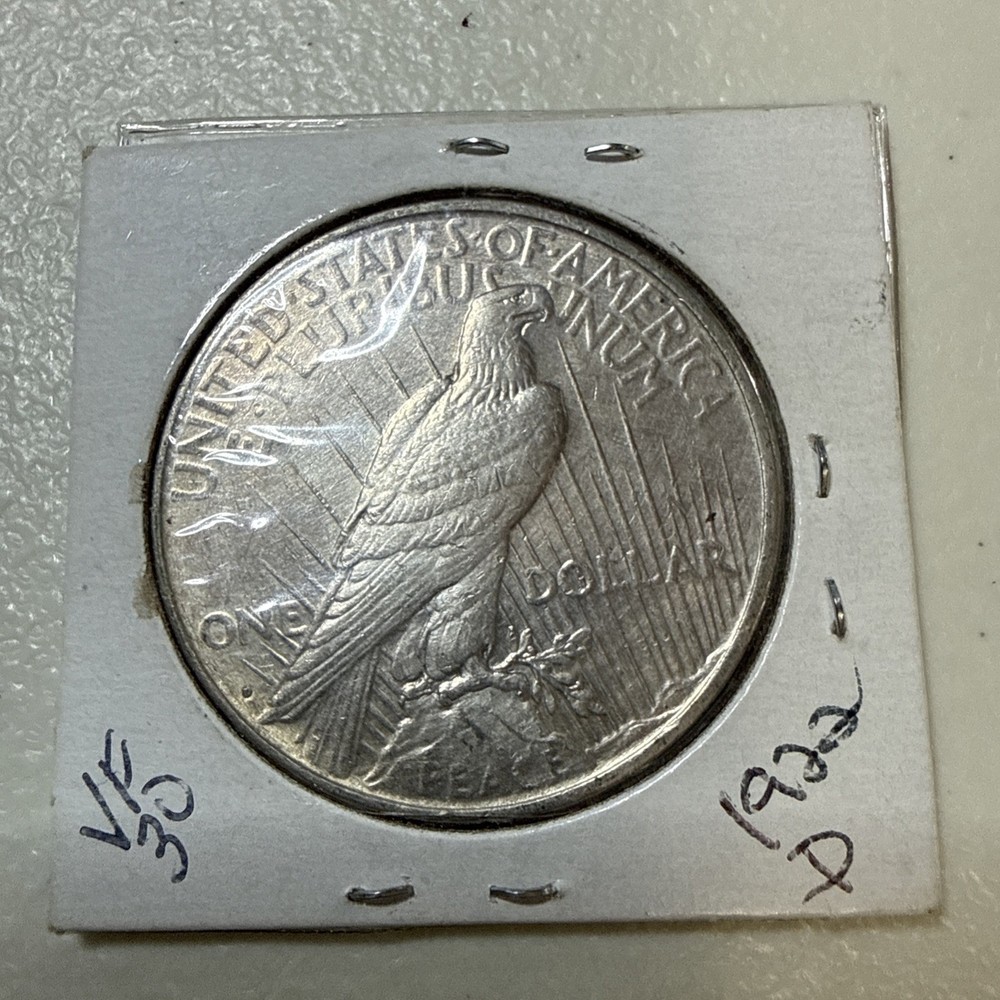 1922-D Peace Dollar In XF Condition