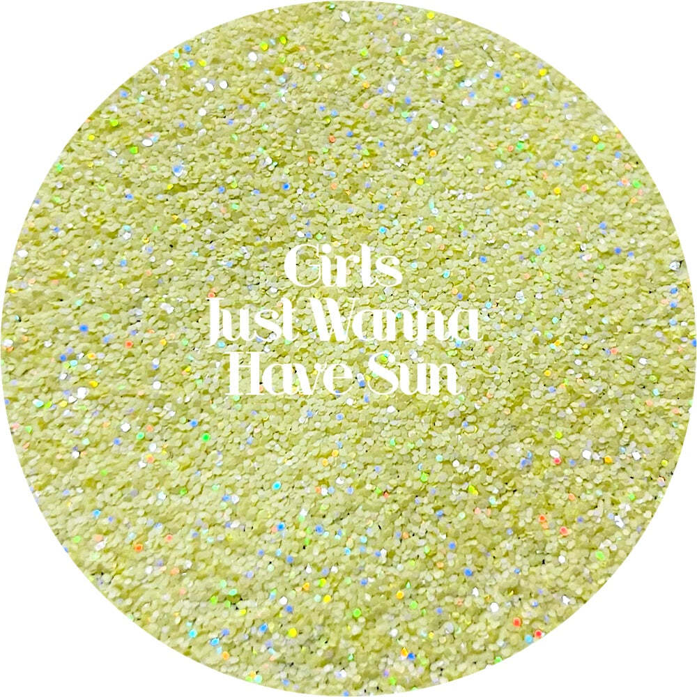 Premium Polyester Glitter - Yellow Holographic