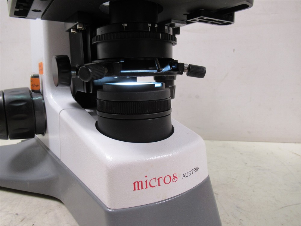 Micros Austria Binocular Microscope 4 Objectives & Eyepieces MCX100LED Daffodil