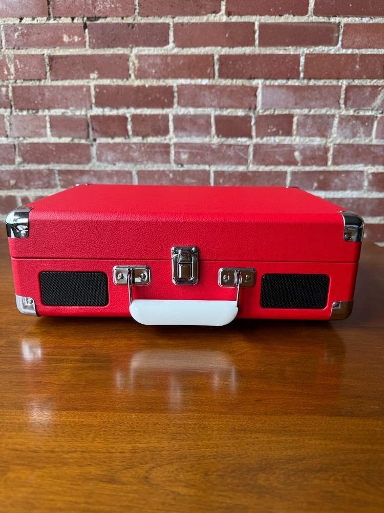 Open Box- Cruiser Plus Portable Turntable with Bluetooth In/Out - Red