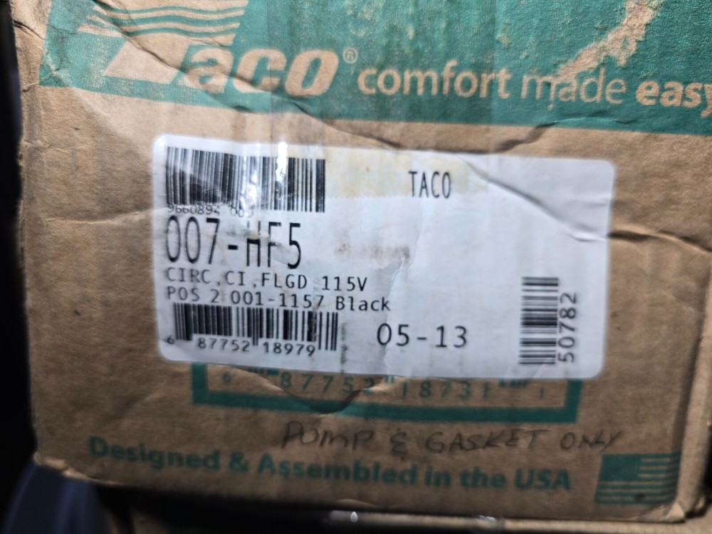 Taco 007-HF5 Circulator Pump "Black"