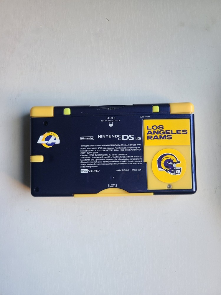 NFL LA Rams Nintendo DS Lite Handheld System