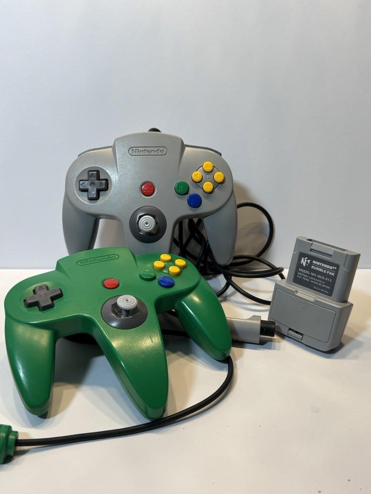 Nintendo 64 Star Wars Action/Adventure Bundle with Controllers & Rumble Pak