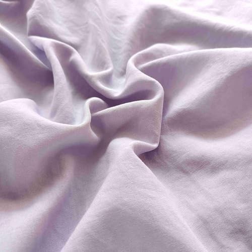 3PCS Purple Comforter Set with 2 Pillowcases, Brushed Queen Solid Purple