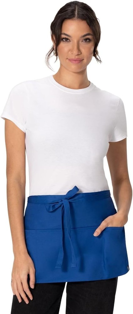 Durable Royal Blue Unisex Server Apron - Perfect for Waitstaff Essentials