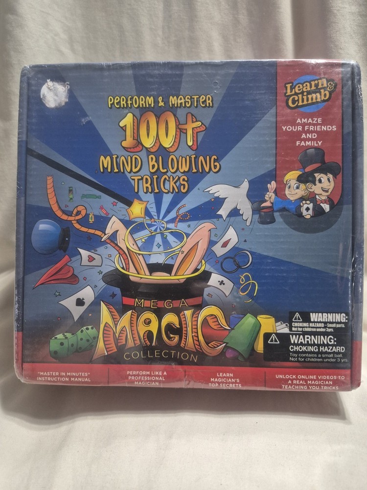 Mega Magic Kit Perform & Master 100+ Mind Blowing Tricks w/ Instruction Manual